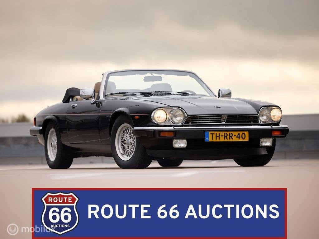 Jaguar XJ-S V12 Cabriolet | 1989 | Route 66 Auctions, Overige carrosserieën, Zwart, Bedrijf, Handgeschakeld