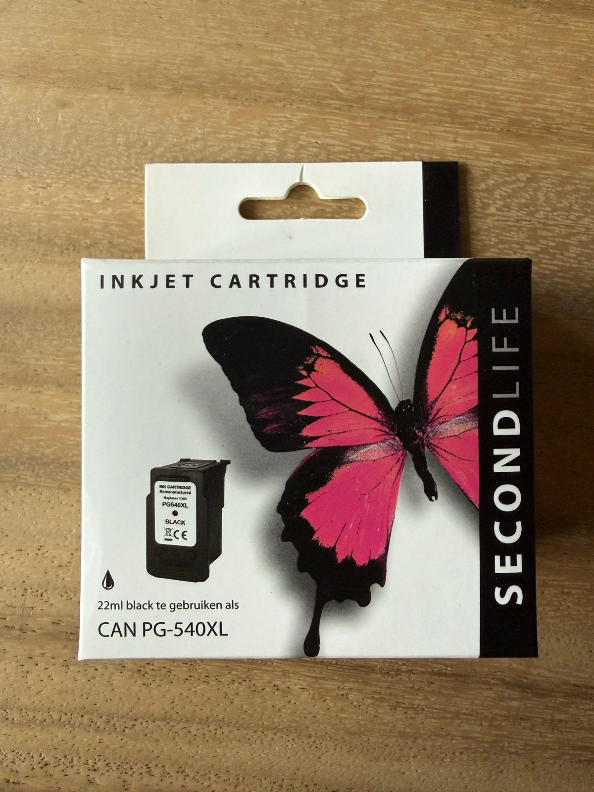 SecondLife Inktcartridge Zwart voor Canon PG-540XL, Computers en Software, Ophalen of Verzenden, Nieuw, Cartridge