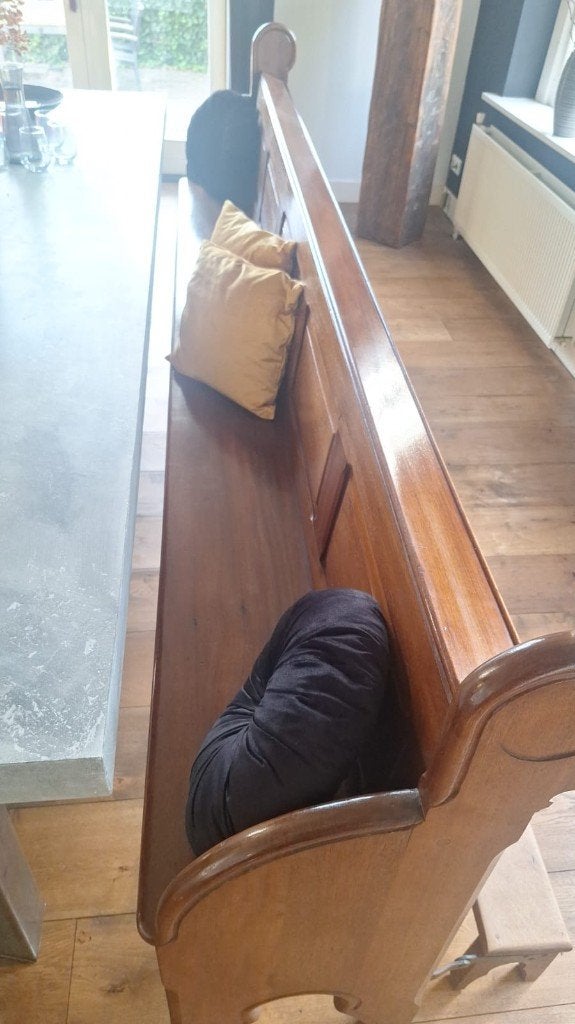 Antieke kerkbank 3m, Ophalen