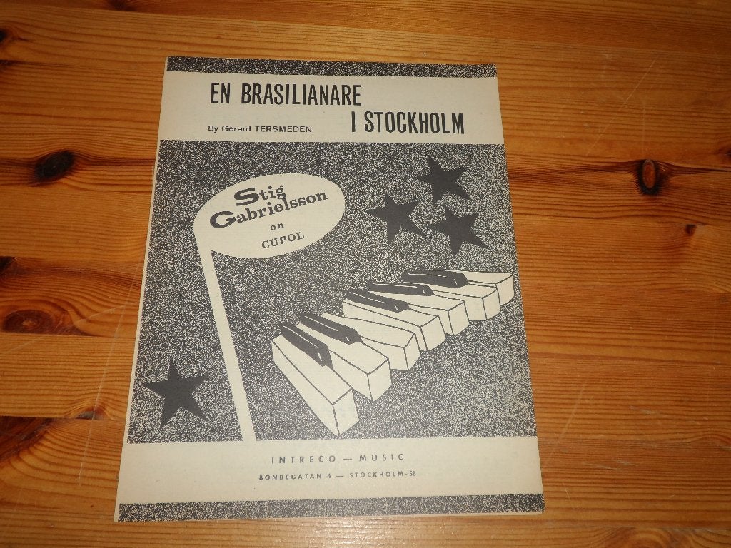 En brasilianare i stockholm - gerard tersmeden, Muziek en Instrumenten, Bladmuziek, Gebruikt, Gitaar, Ophalen of Verzenden, Artiest of Componist