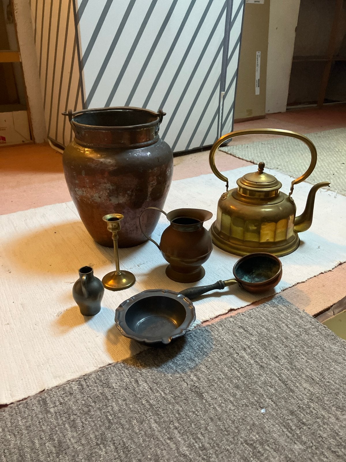 Koper en tin diversen - Antieke decoratieve items, Antiek en Kunst, Ophalen, Koper