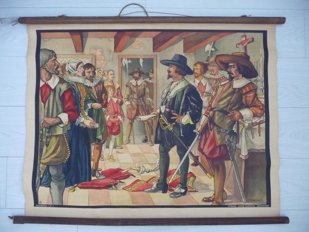 schoolplaat - VERZAMELING VAN DE EDELEN - HAGI SERIE 1 nr.7, Ophalen, Geschiedenis