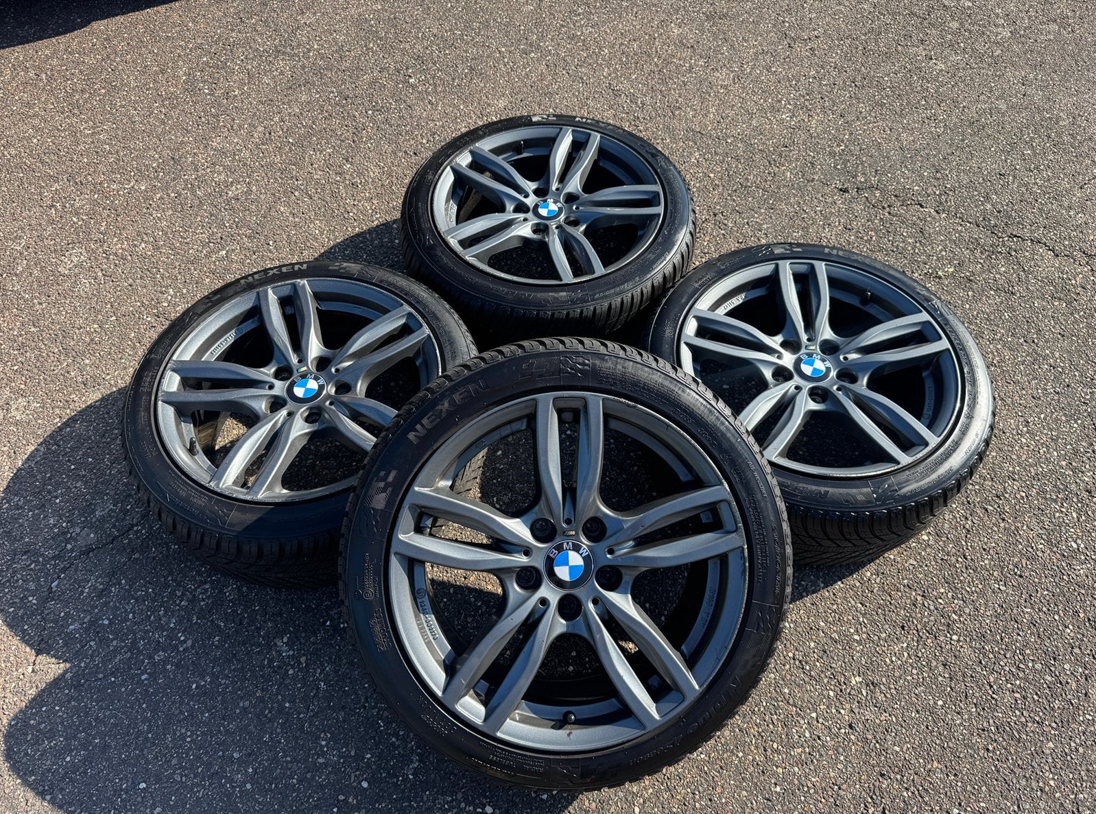 BMW 17 Inch Velgen Banden 5x120 F20 F21 F22 All Season, Ophalen, 215 mm, Banden en Velgen, 17 inch