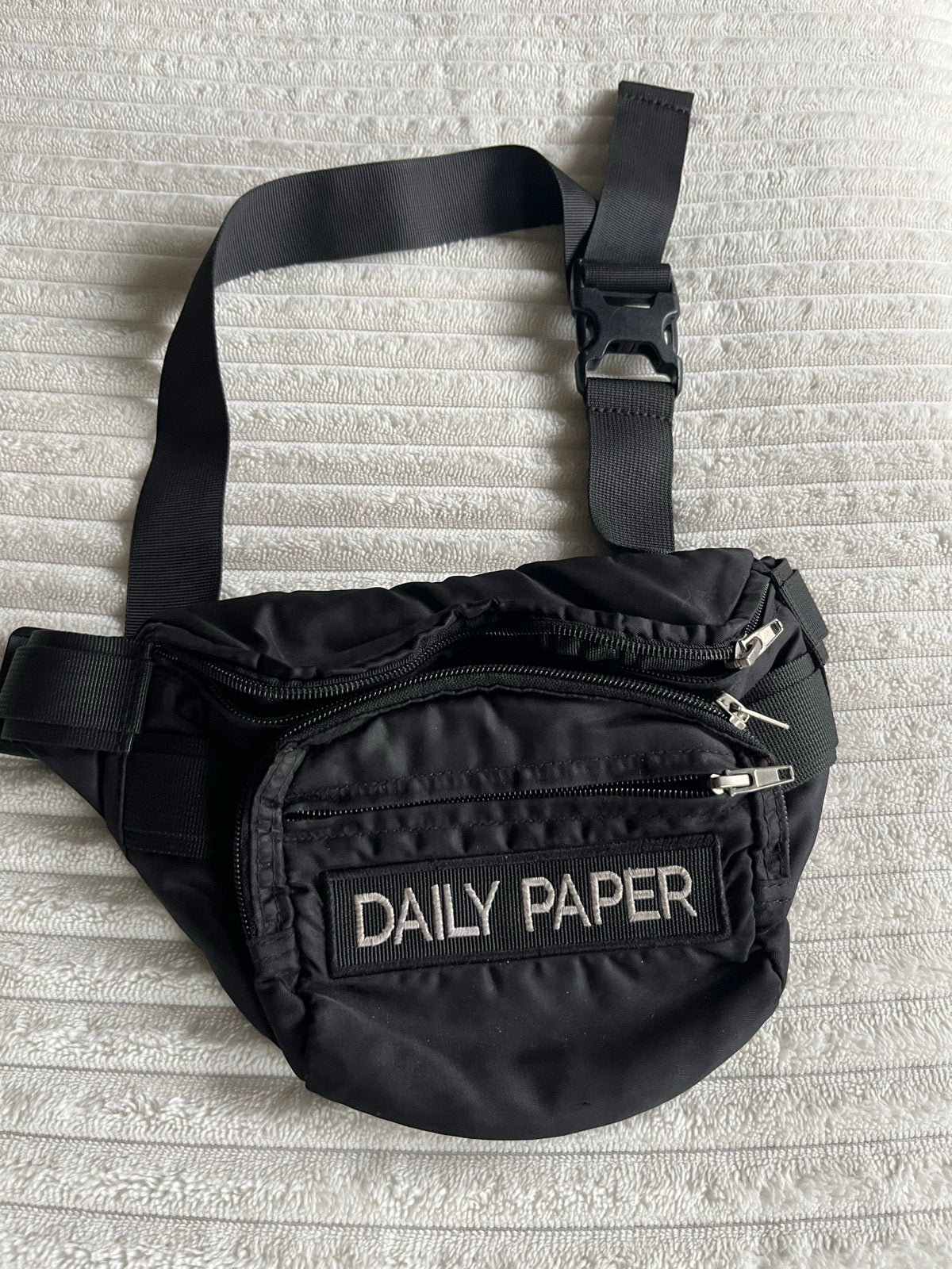 Daily Paper heuptas / crossbody tas - Zwart, Ophalen of Verzenden, Gebruikt