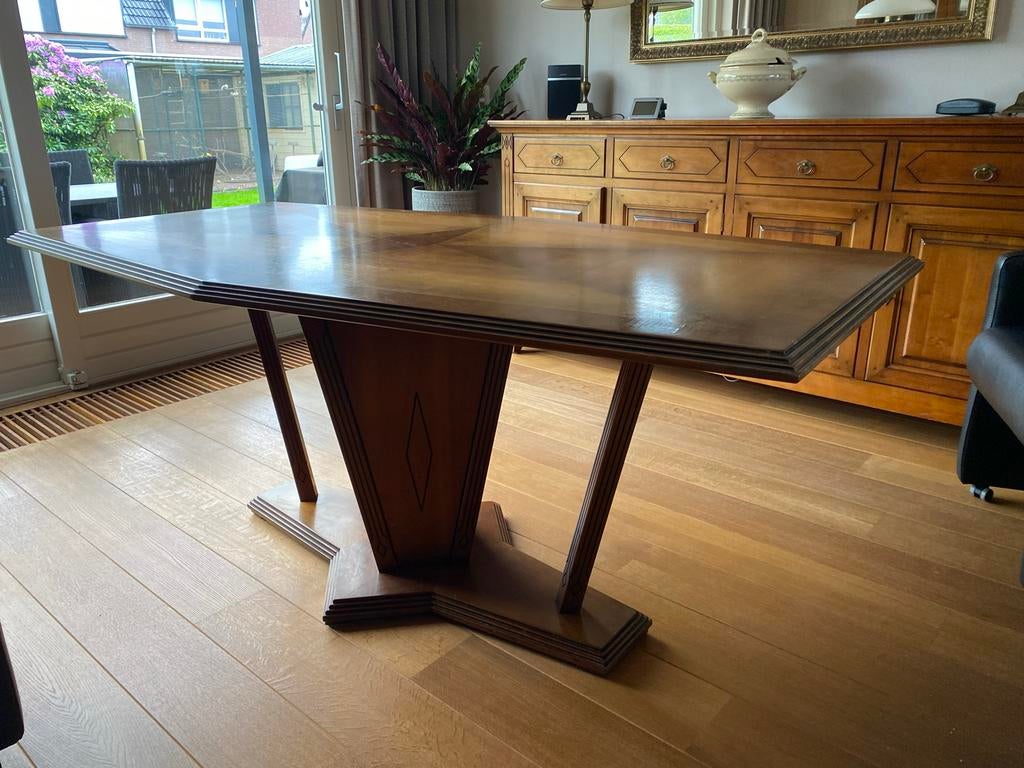 Kersenhouten eettafel - Stijlvol en duurzaam, Huis en Inrichting, Tafels | Eettafels, Ophalen, Gebruikt, 100 tot 150 cm, 150 tot 200 cm