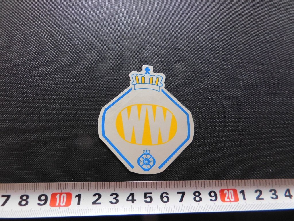 sticker ANWB WW  Wegenwacht logo Folie  Retro *, Ophalen of Verzenden, Zo goed als nieuw