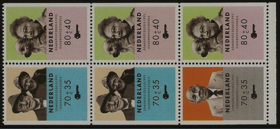 Nederland 1560 inhoud uit Pb 48 zomerzegels, ouderenzegels., Verzenden, Postfris