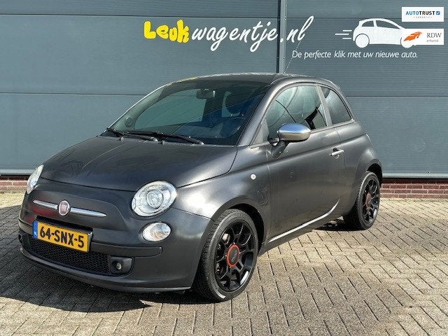Fiat 500 0.9 TwinAir Blackjack *xenon *nieuw interieur *16, Auto's, Voorwielaandrijving, Euro 5, Gebruikt, 31 €/maand