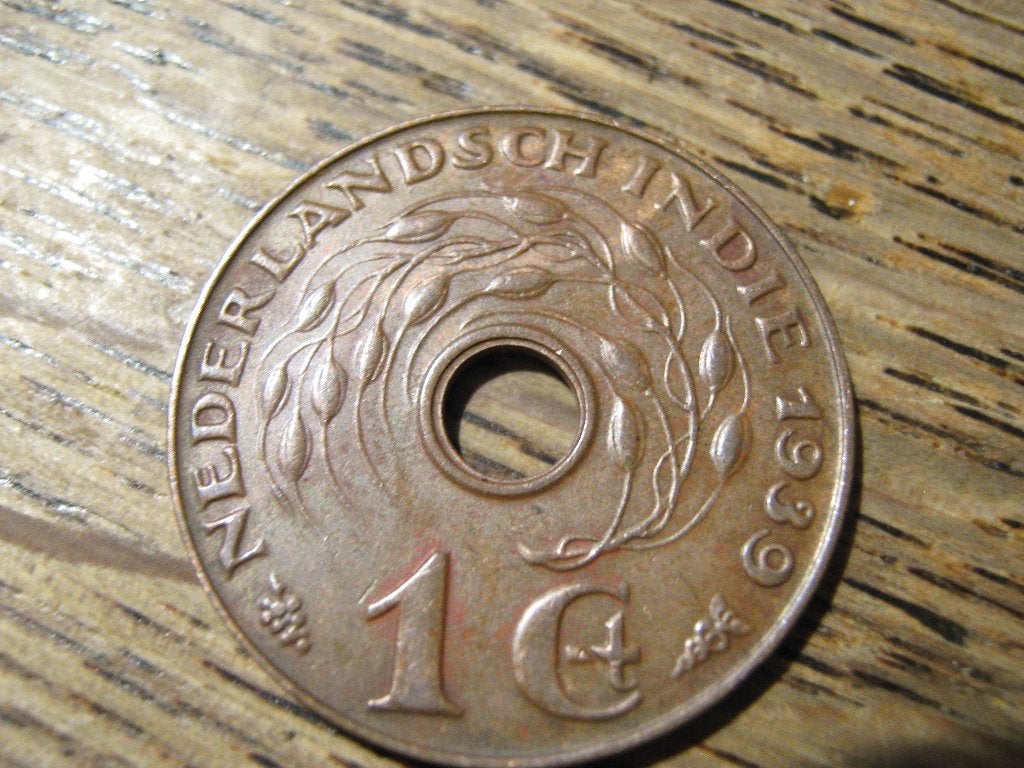 Nederlands Indie 1 Cent 1939 #32, Ophalen of Verzenden, Zuidoost-Azië, Losse munt