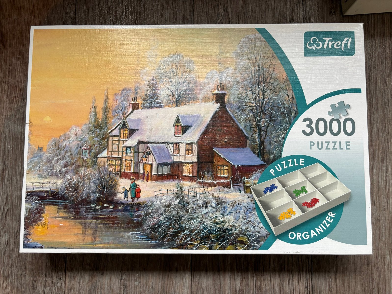 Trefl Legpuzzel 3000 stukjes Winterlandschap met Organizer, Ophalen, Meer dan 1500 stukjes, Zo goed als nieuw, Legpuzzel
