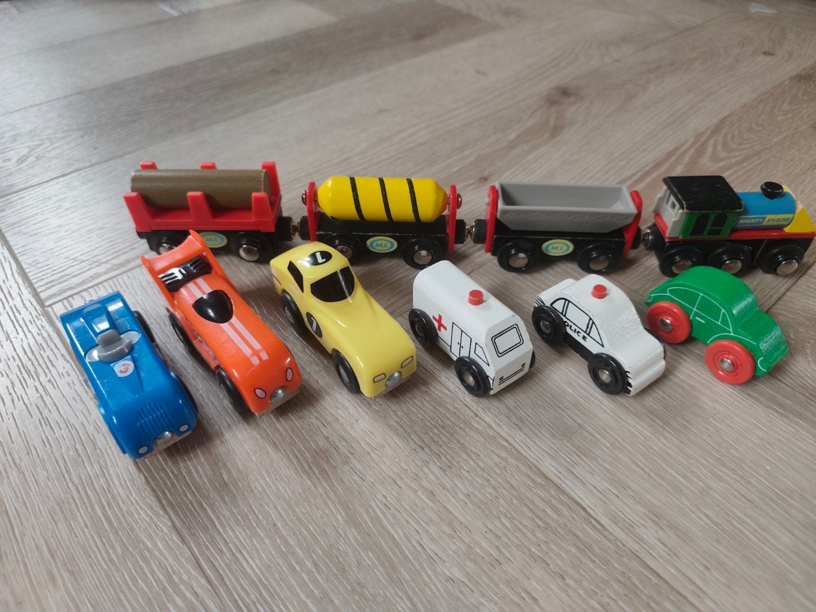 Houten Treinbaan Voertuigen en Trein, Kinderen en Baby's, Ophalen of Verzenden, Gebruikt
