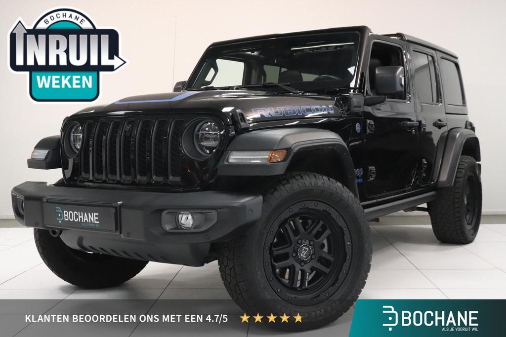 Jeep Wrangler Unlimited 4xe 380 Pk Rubicon | Trekhaak | Adap, Auto's, Jeep, Automaat, Stof, 4 cilinders, Plug-in hybride