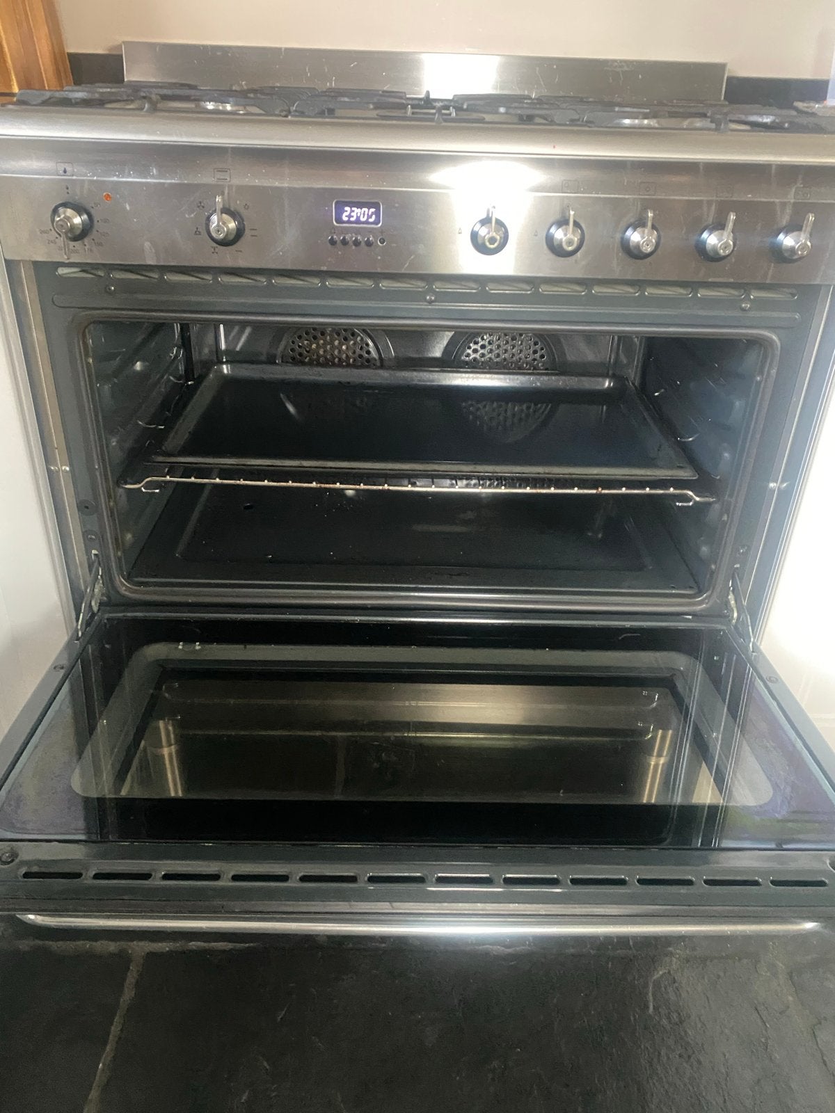 Smeg gasfornuis met oven, Ophalen, Gebruikt, 60 cm of meer, Grill