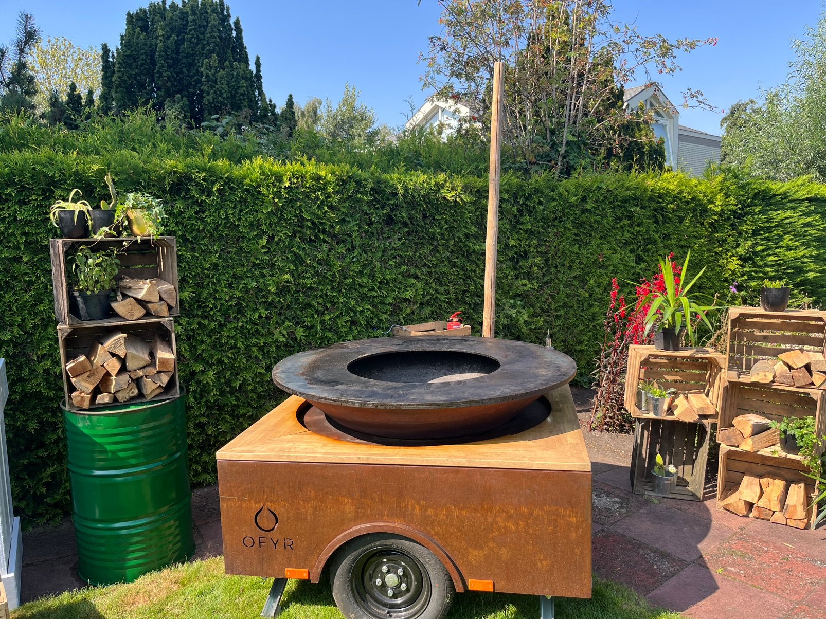 OFYR XL BBQ Trailer TE HUUR, Ophalen of Verzenden, Zo goed als nieuw, Overige