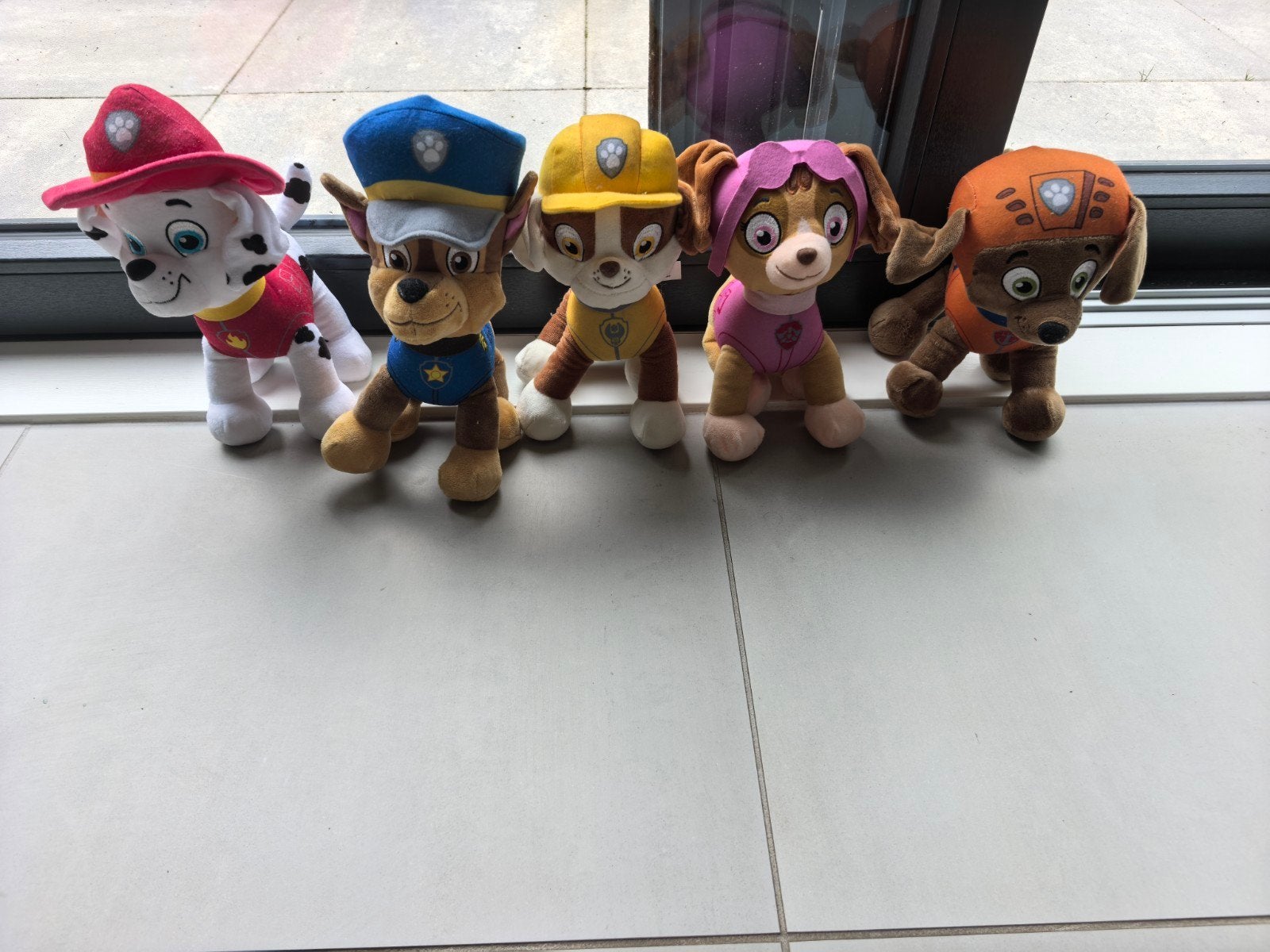 Paw Patrol knuffels - Set van 5, Gebruikt, Middelgroot (20 tot 80 cm), Meerkleurig, Paw Patrol