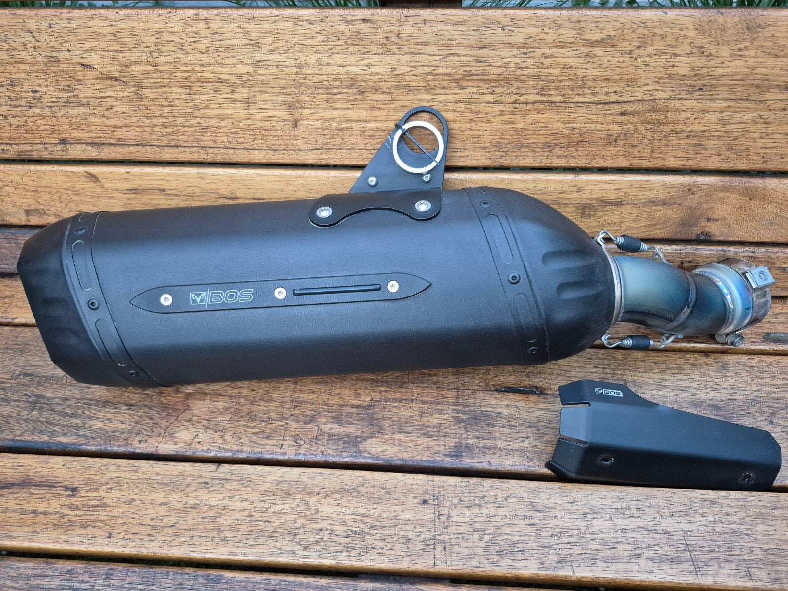 BOS DesertFox uitlaat demper BMW GS R1200GSA R1250GS(A), Ophalen of Verzenden, Gebruikt