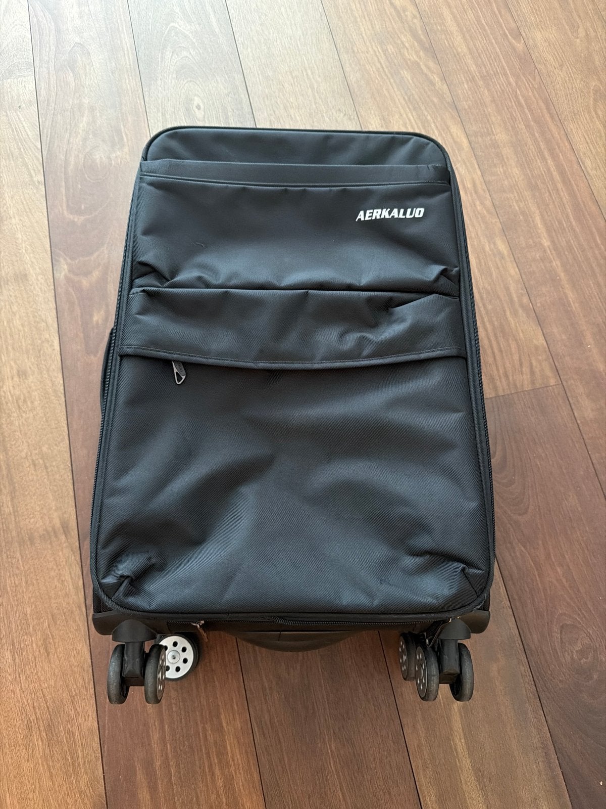 Zwarte AERKALUO handbagage koffer met wieltjes, Sieraden, Tassen en Uiterlijk, Koffers, Ophalen, Overige materialen, Gebruikt