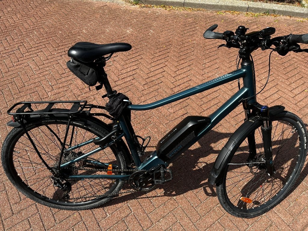 Decathlon Riverside 540E Hybride E-bike – nette staat, Versnellingen, Zo goed als nieuw, 57 tot 61 cm, Schijfrem