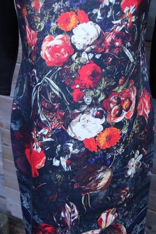Jurk zwart/ rood/ blauw Batida mt 3 (40) Vaste prijs, Maat 38/40 (M), Zwart, Ophalen of Verzenden, Zo goed als nieuw