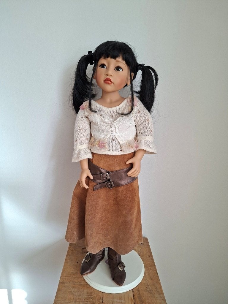 Pop Zanzi van Joke Grobben, 70 cm, Ophalen of Verzenden, Zo goed als nieuw, Pop