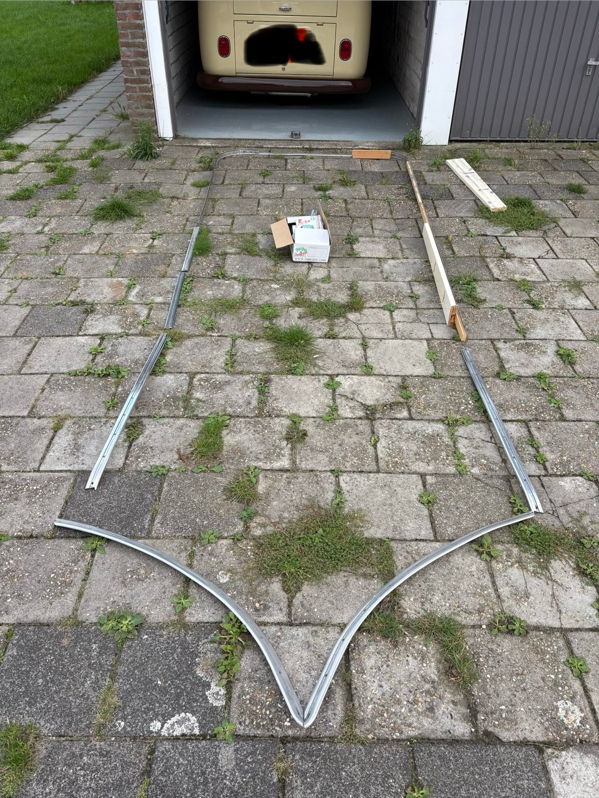 Originele VW T1 Spijlbus Sierstrip Rondom (Smalle Achterklep, Ophalen, Gebruikt, Volkswagen