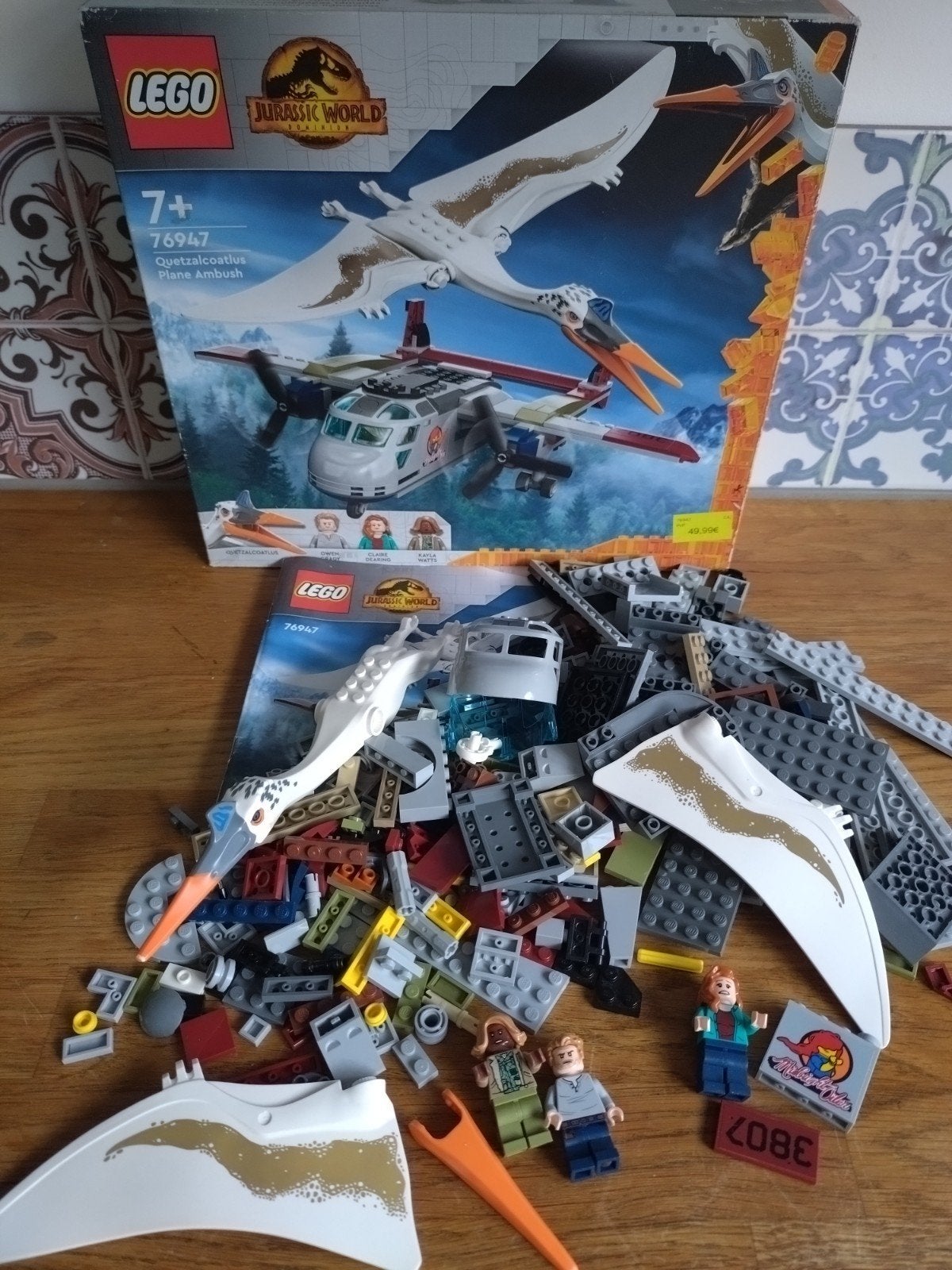 Lego Jurassic world 76947 Quetzalcoatlus complete set, Gebruikt, Jurassic World, Lego, Ophalen of Verzenden
