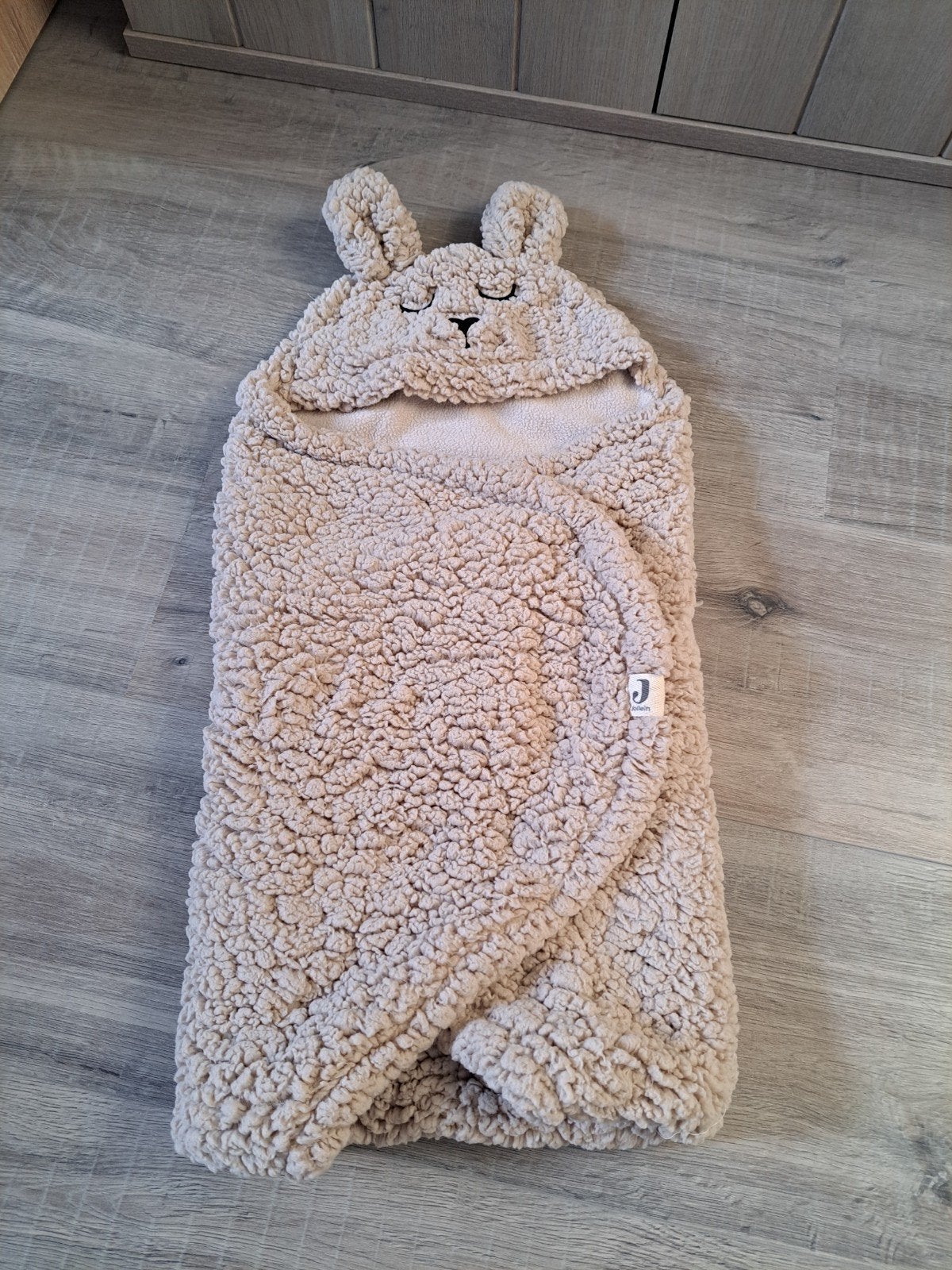 Jollein wikkeldeken met oortjes - Zo goed als nieuw, Kinderen en Baby's, Wasbaar, Jollein, Ophalen of Verzenden, Zo goed als nieuw