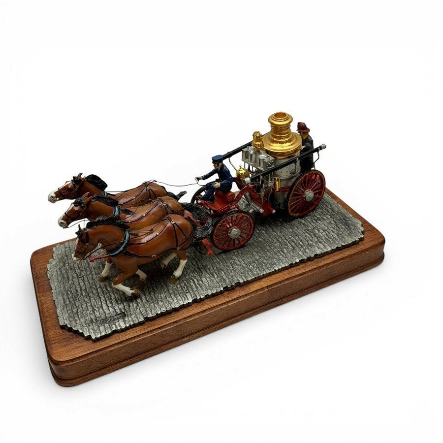 Franklin beschilderd model van een brandweer pomp 1904, Antiek en Kunst, Antiek | Tin, Ophalen of Verzenden