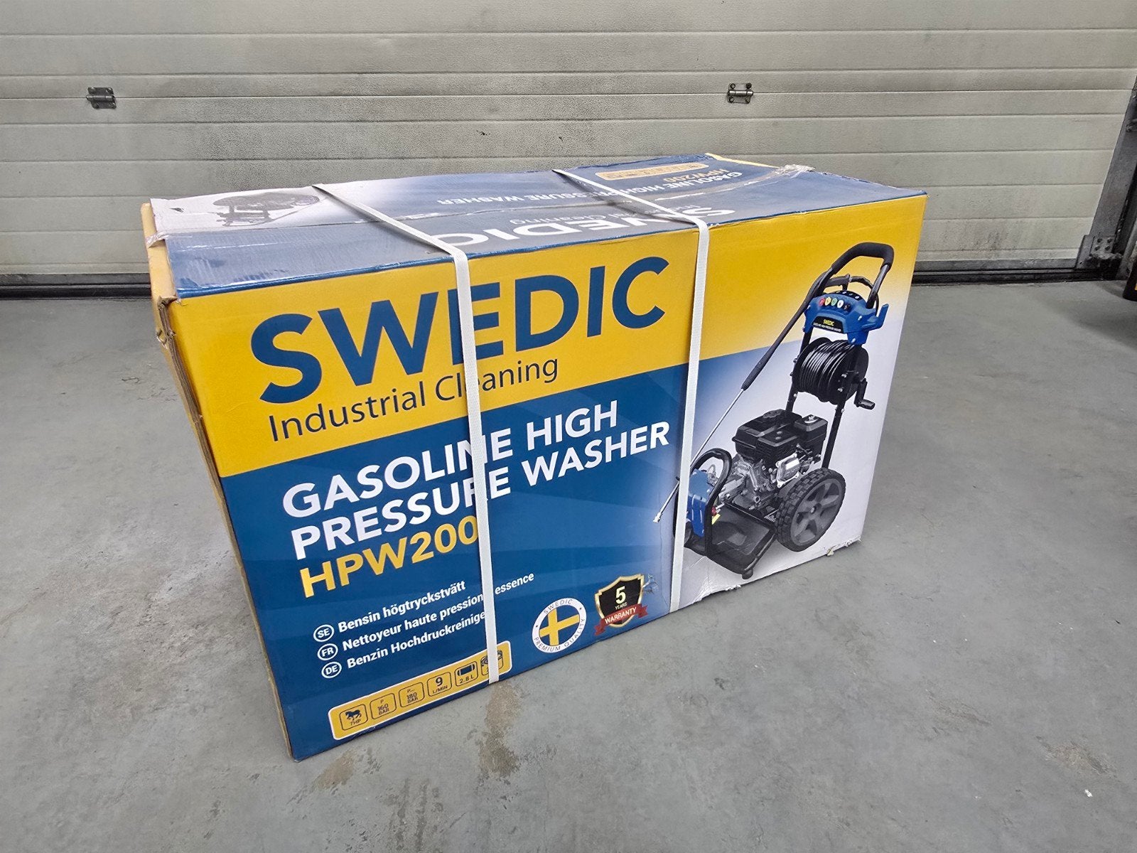SWEDIC HPW200 Benzine Hogedrukreiniger - Nieuw in doos, Ophalen, Nieuw