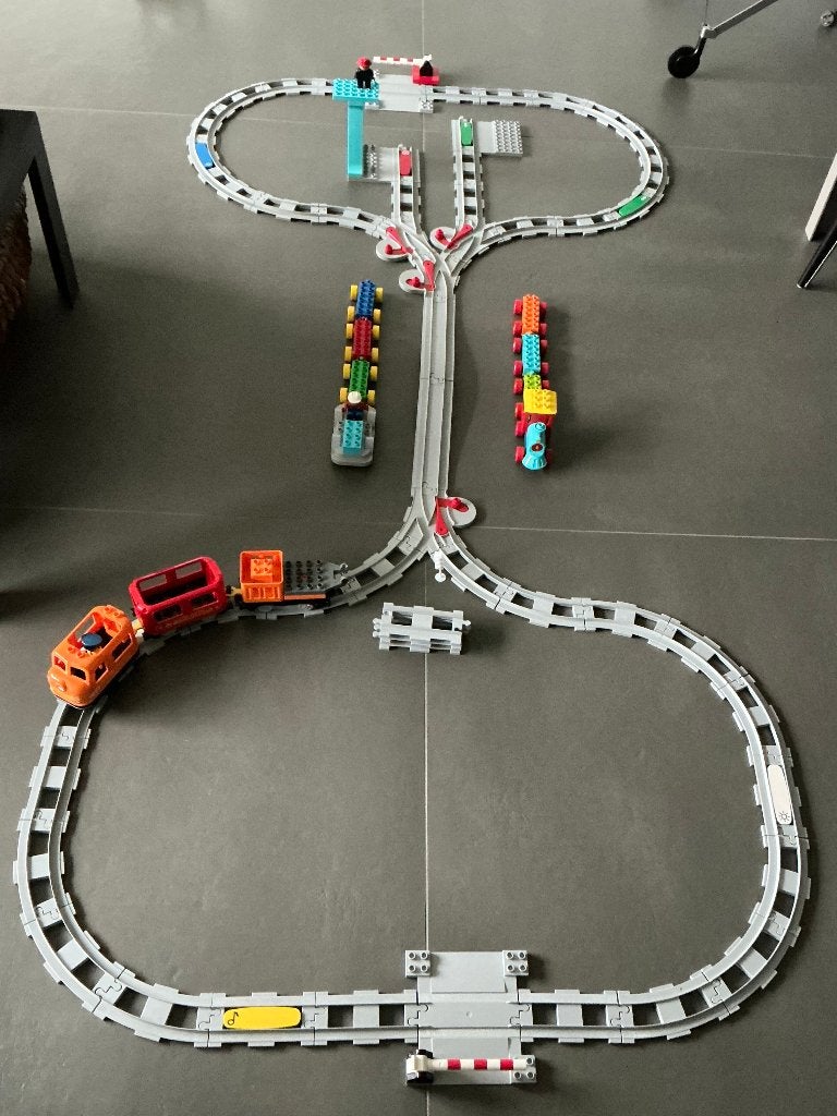 grote Lego Duplo interactieve treinbaan, Ophalen of Verzenden, Gebruikt, Overige typen, Duplo