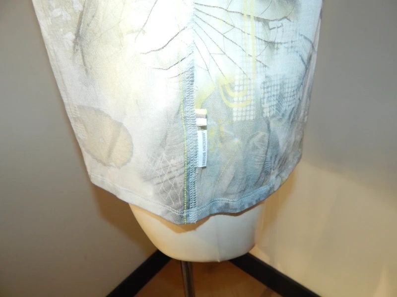 Marccain shirt iets voile schelpen print merklabeltje N4, Maat 38/40 (M), Zo goed als nieuw, Korte mouw, Marccain