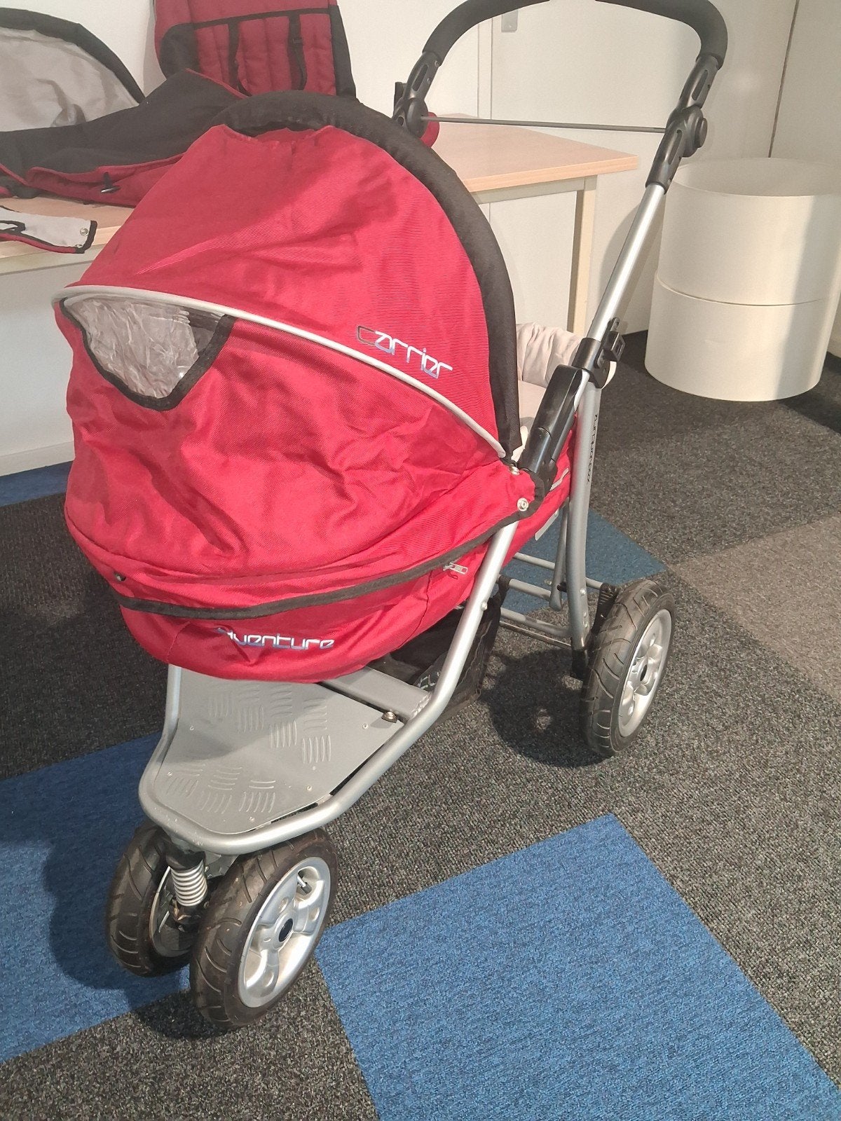 Kinderwagen Combiwagen Carrier Adventure Rood, Overige merken, Gebruikt, Onbekend, Carrier Adventure