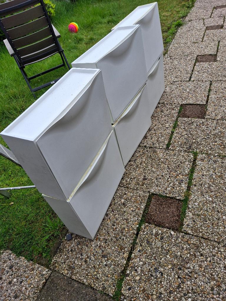 Ikea trones schoenenkast wit 6 stuks, Ophalen, Gebruikt