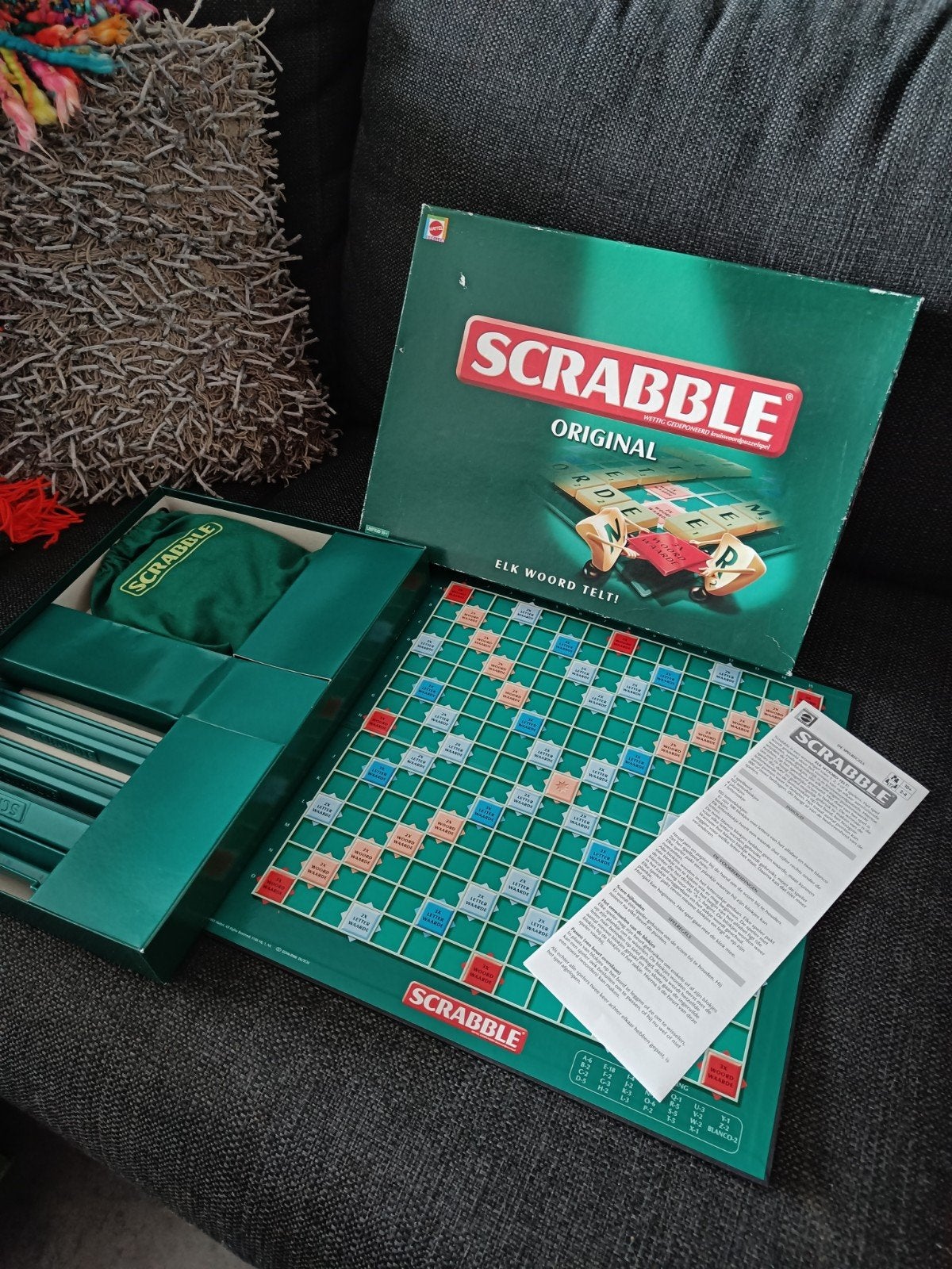 Scrabble Original Bordspel - Compleet en in goede staat, Een of twee spelers, Verzenden, Zo goed als nieuw, Mattel