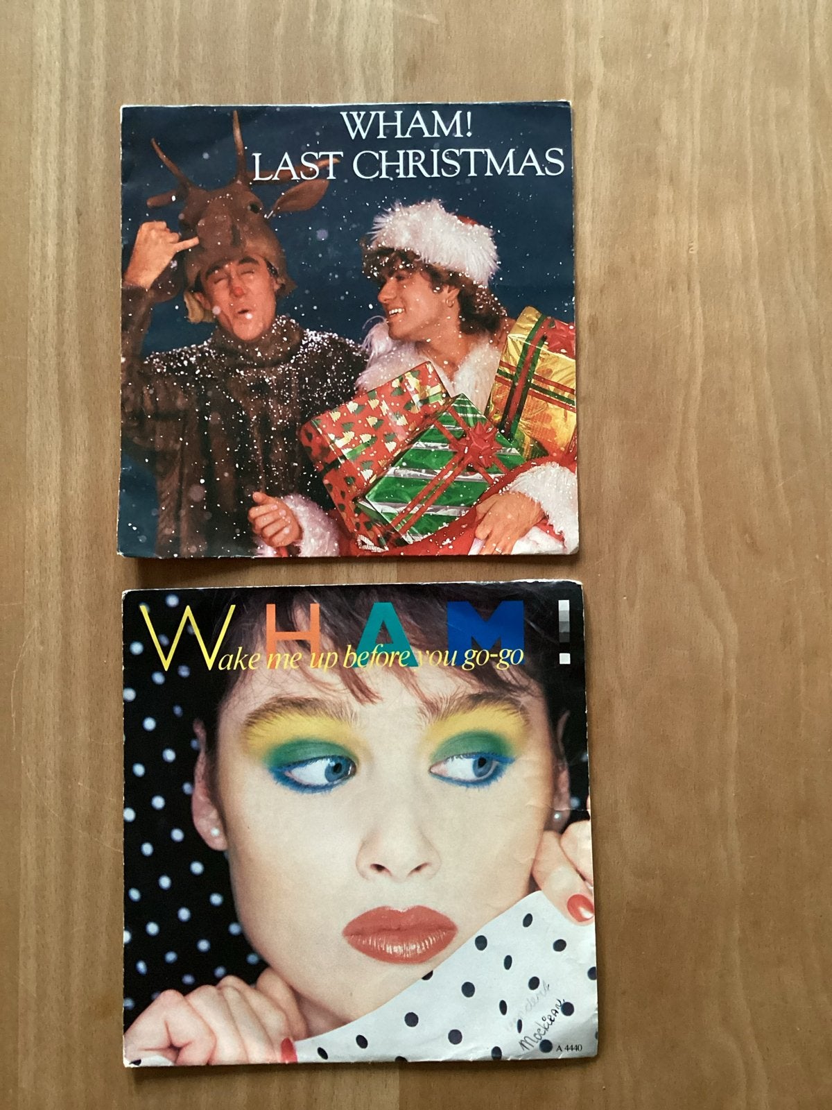 Wham! Last Christmas & Wake Me Up Before You Go-Go 7 inch vi, Ophalen, Gebruikt, Originele persing, 7 inch