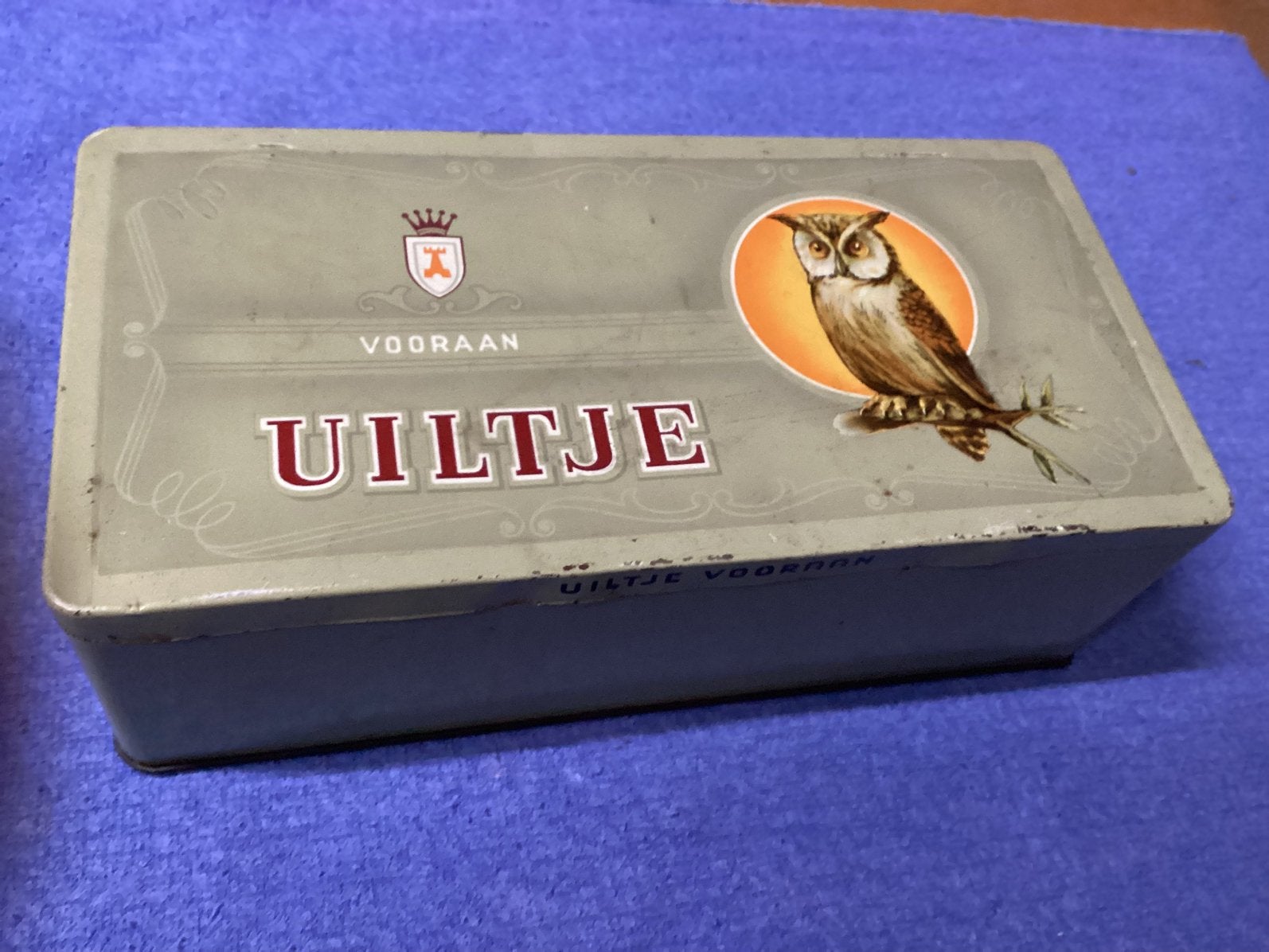 Uiltje sigaren en Amphora pijptabak blikken, Ophalen of Verzenden, Gebruikt, Tabaksdoos of Verpakking