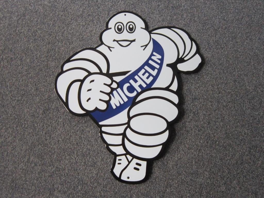 MICHELIN EMAILLE RECLAMEBORD, Ophalen, Gebruikt, Reclamebord
