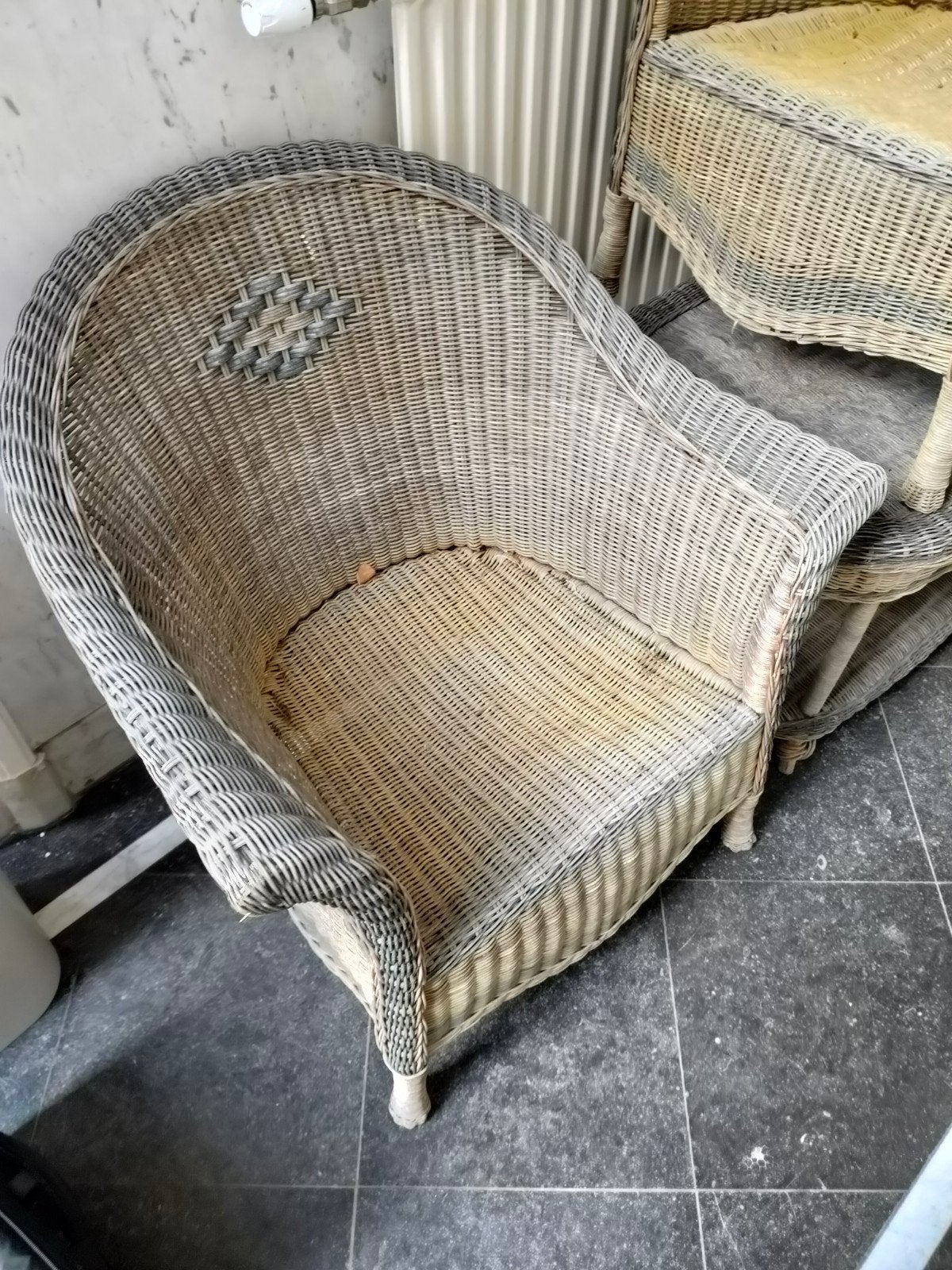 Rotan Serre Stoelen Set - Lloyd Type (Opknappers), Ophalen, Gebruikt