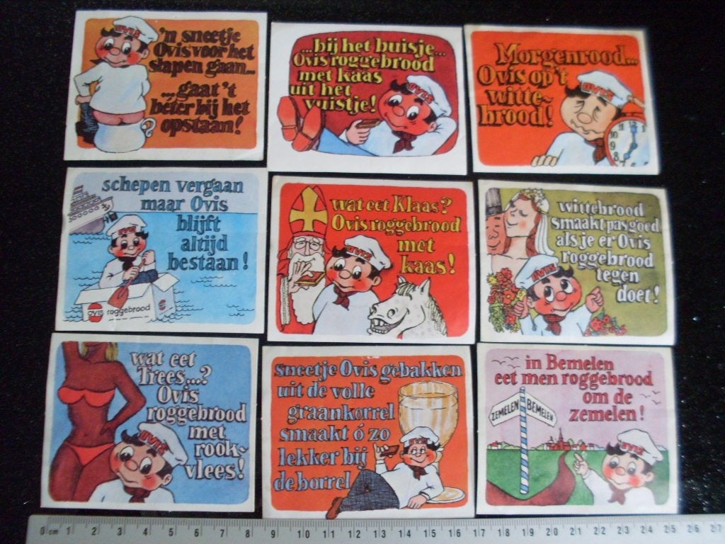 16x sticker Ovis roggebrood brood, Verzamelen, Verzenden, Zo goed als nieuw, Merk