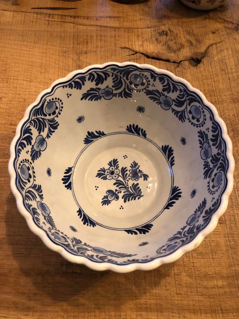 Delfts Blauwe Kom - Handbeschilderd, Antiek en Kunst, Ophalen