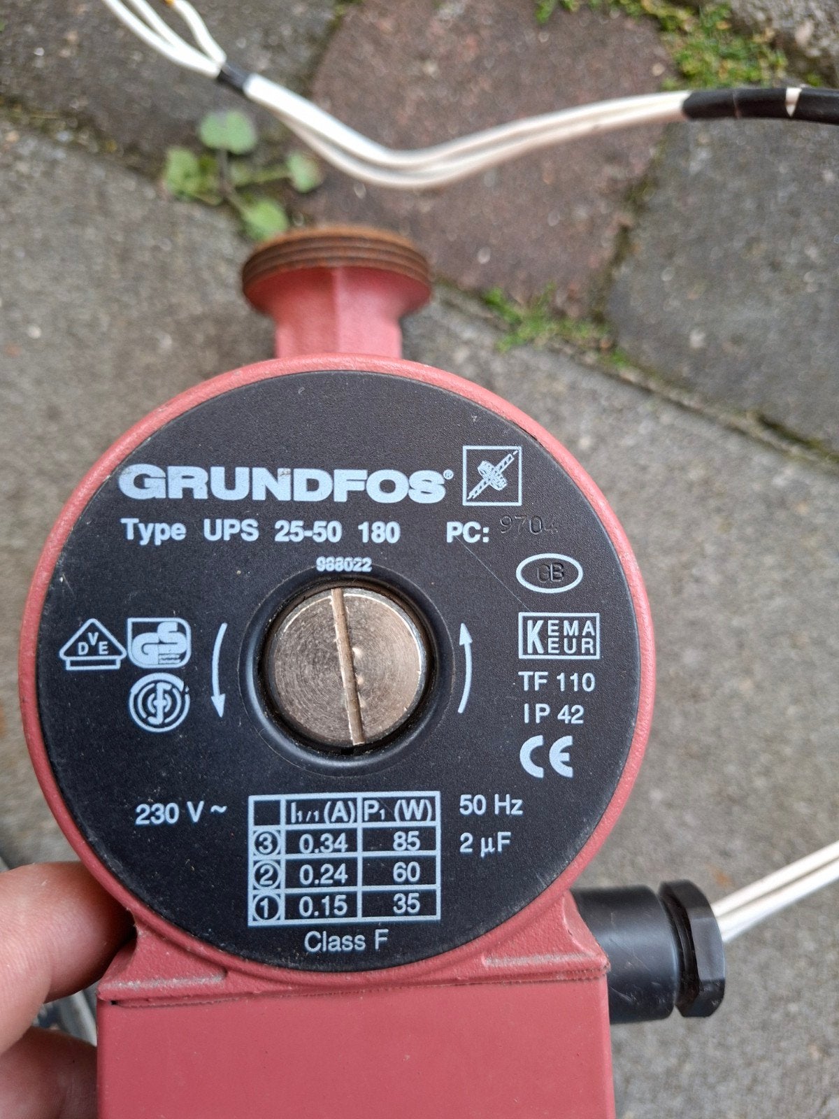 Grundfos UPS 25-50 180 Circulatiepomp, Ophalen of Verzenden, Gebruikt, Overige typen