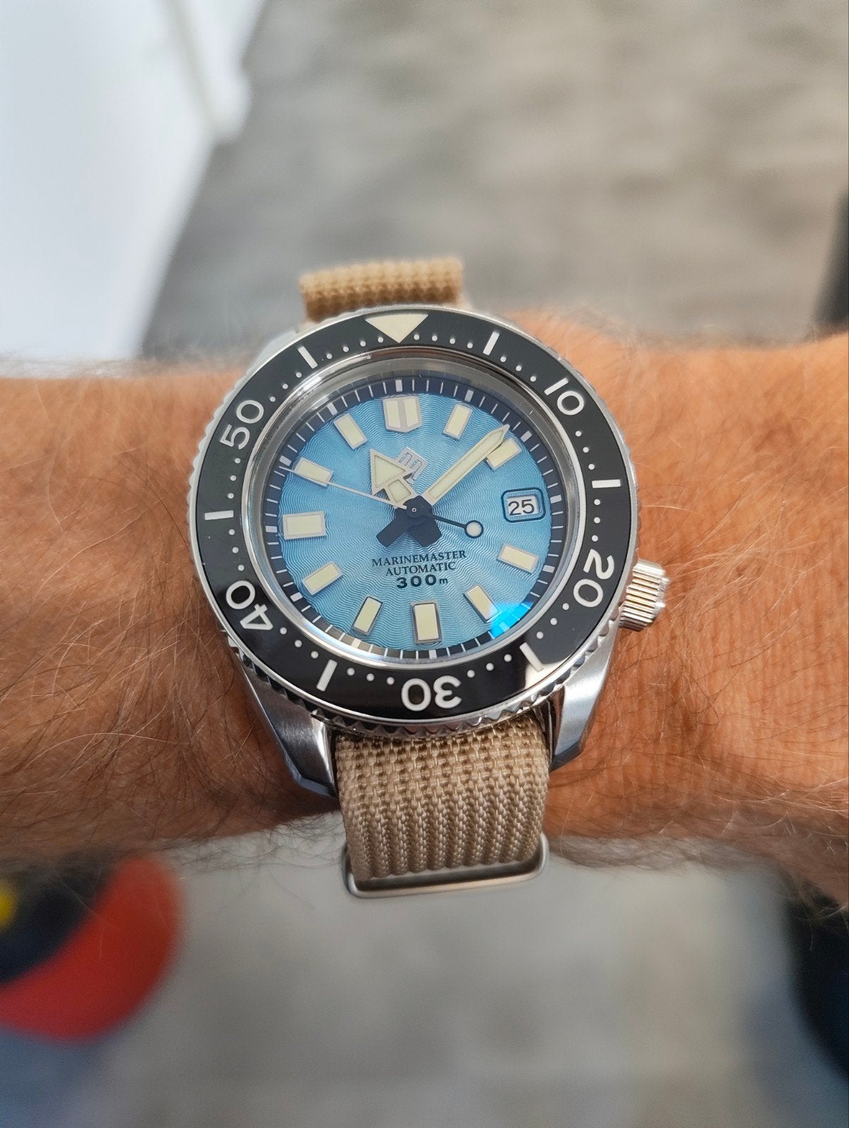 Marinemaster Automatic 300m Mod - Seiko 4R36 Uurwerk, Seiko, Staal, Polshorloge, Overige materialen