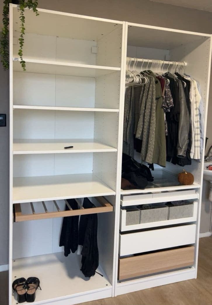 Ikea pax kast 2delig, 100 tot 150 cm, 200 cm of meer, Ophalen of Verzenden, Zo goed als nieuw
