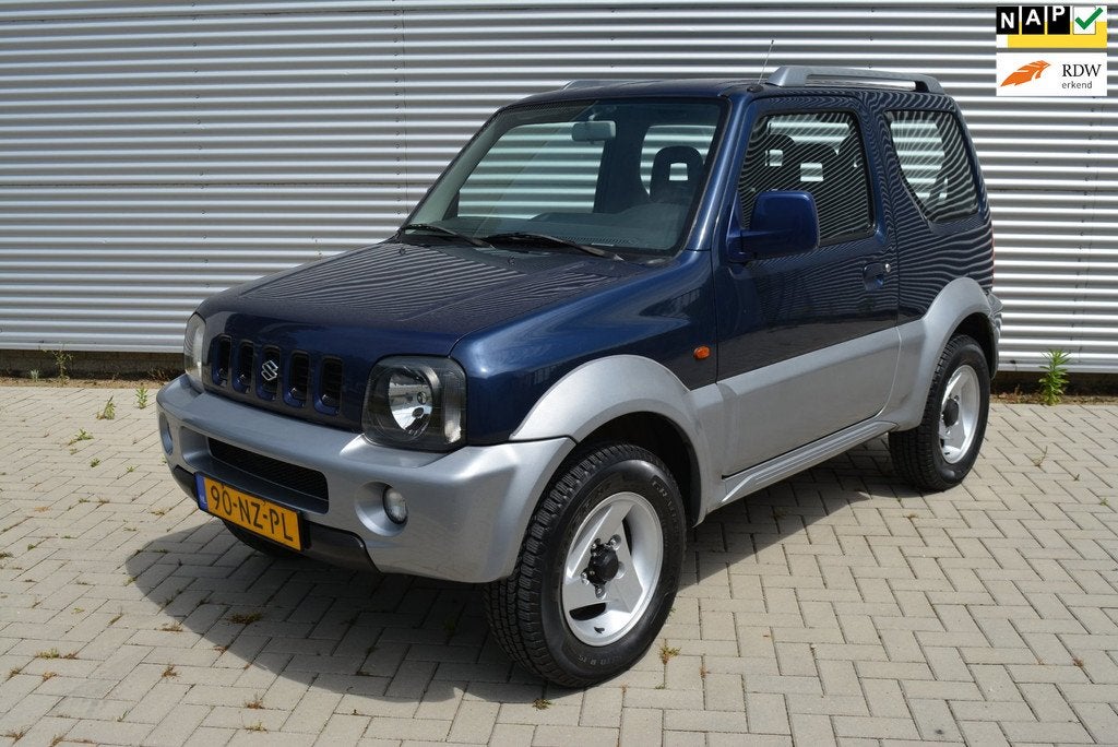 Suzuki Jimny 1.3 Two-Tone | Airco | Leder | Trekhaak | 77.00, Auto's, 13 km/l, Zwart, 4 cilinders, Bedrijf