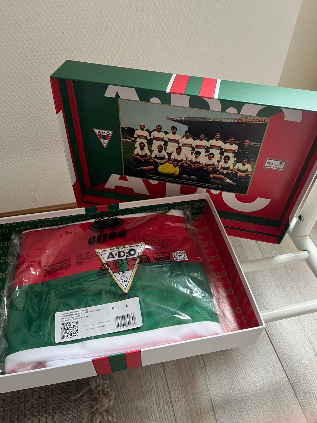 ADO Den Haag 120 jarig jubileum shirt, Maat L, Ophalen of Verzenden, Nieuw, Shirt