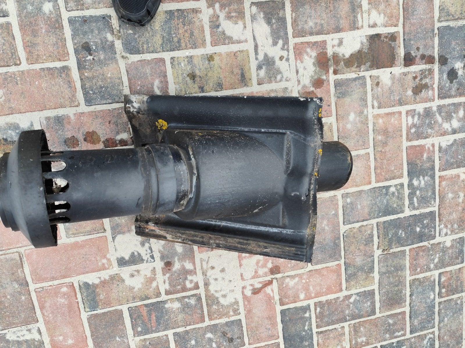 Kunststof dakdoorvoer voor sneldekpan, Doe-het-zelf en Verbouw, Buizen en Afvoer, Gebruikt, Pvc, Overige typen, 60 tot 80 mm