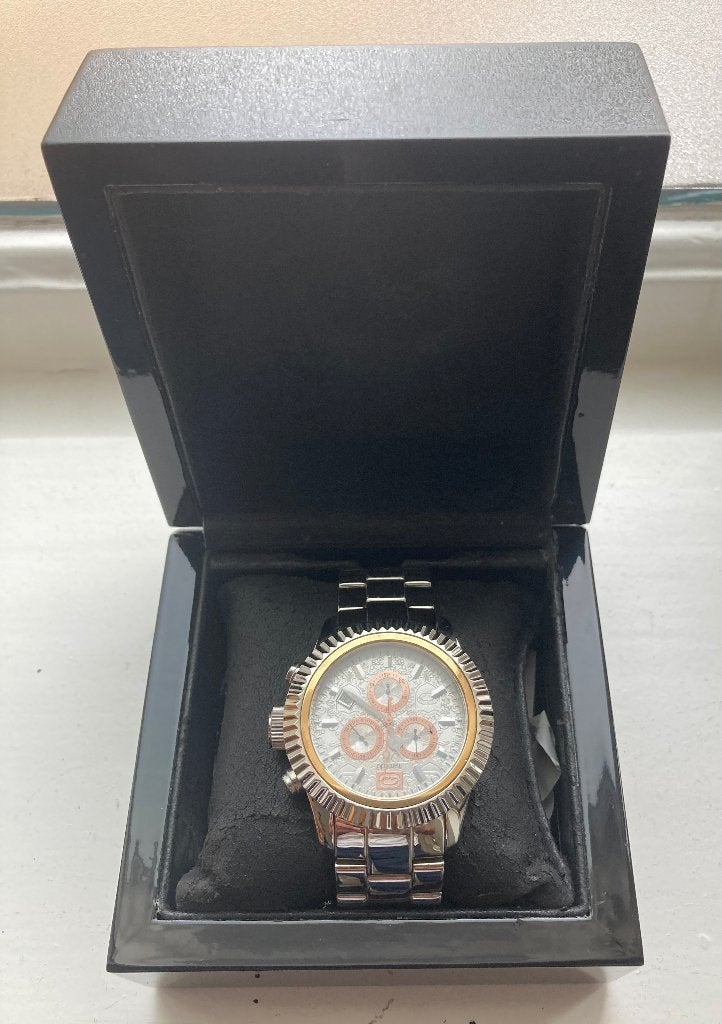 Marc Ecko herenhorloge, Sieraden, Tassen en Uiterlijk, Ophalen of Verzenden, Zo goed als nieuw, Staal, Overige merken