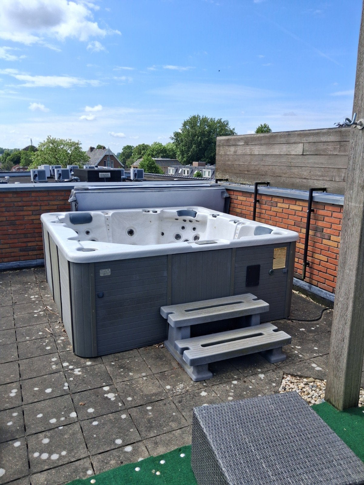 Jacuzzi GERESERVEERD, Ophalen of Verzenden, Gebruikt, Trap, Vast