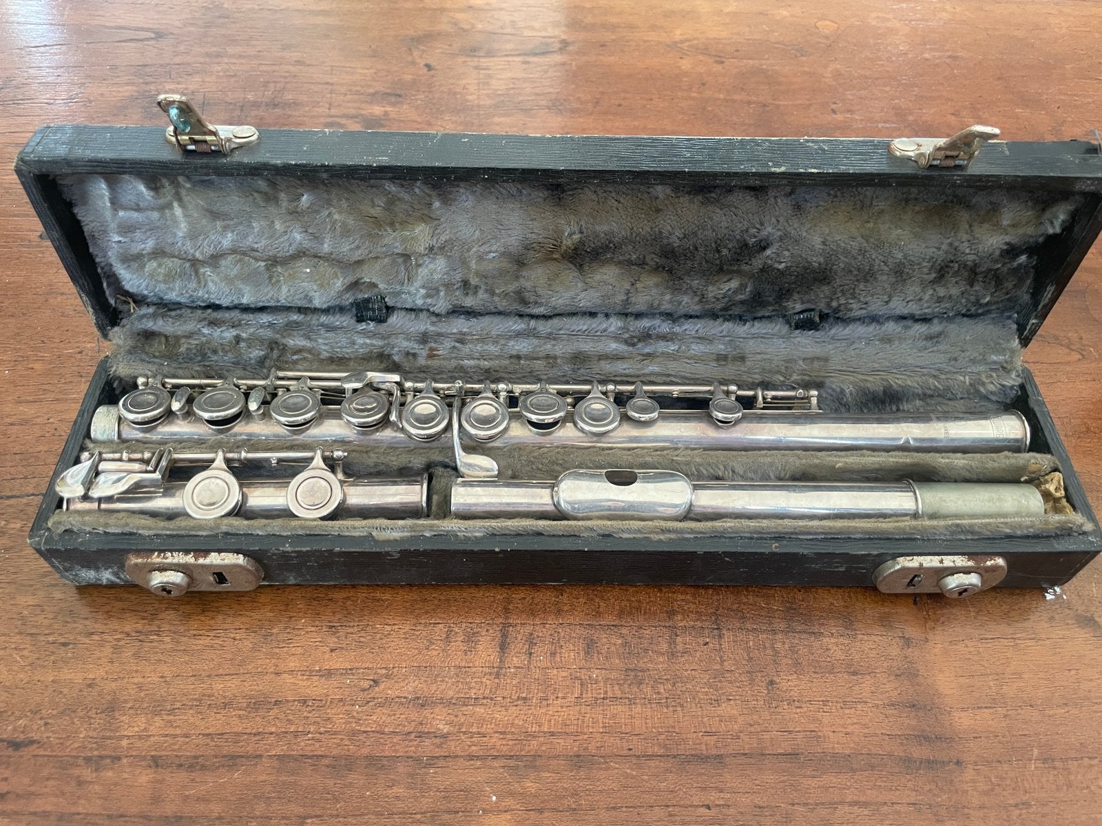 Vintage dwarsfluit, Muziek en Instrumenten, Blaasinstrumenten | Dwarsfluiten en Piccolo's, Ophalen of Verzenden, Gebruikt, Dwarsfluit