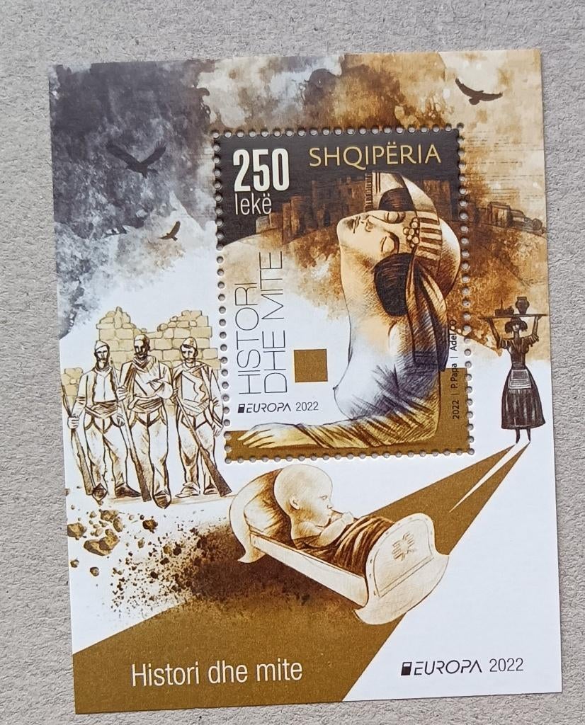 Albanie-Albania 2021 cept mich block 209, Ophalen of Verzenden, Overige landen, Postfris